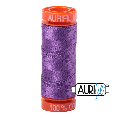 Aurifil Mako 50wt Cotton 200 m (220 yd.) spool - 2540 Medium Lavender