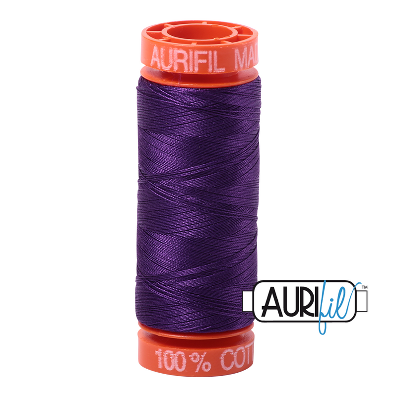 Aurifil Mako 50wt Cotton 200 m (220 yd.) spool - 2545 Medium Purple