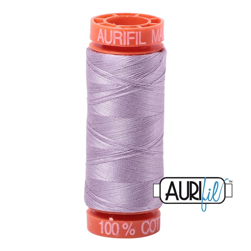 Aurifil Mako 50wt Cotton 200 m (220 yd.) spool - 2562 Lilac