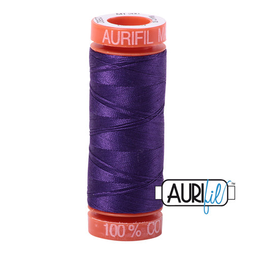 Aurifil Mako 50wt Cotton 200 m (220 yd.) spool - 2582 Dark Violet