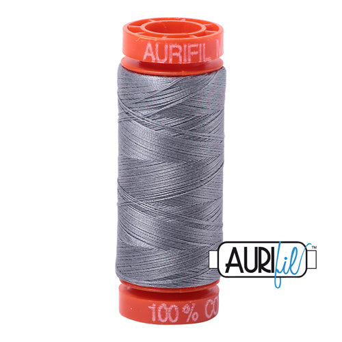 Aurifil Mako 50wt Cotton 200 m (220 yd.) spool - 2605 Grey