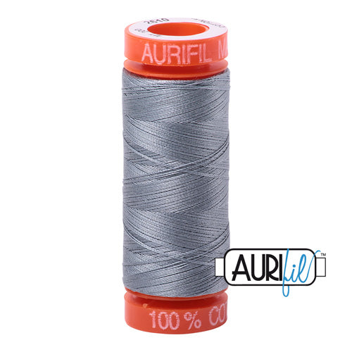 Aurifil Mako 50wt Cotton 200 m (220 yd.) spool - 2610 Light Blue Grey
