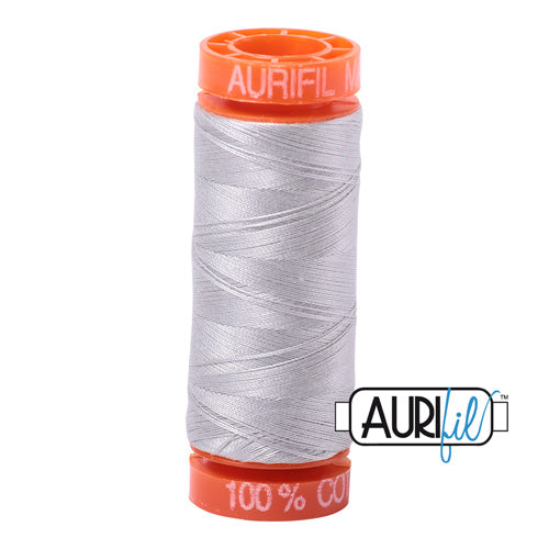 Aurifil Mako 50wt Cotton 200 m (220 yd.) spool - 2615 Aluminium