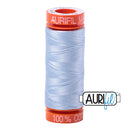 Aurifil Mako 50wt Cotton 200 m (220 yd.) spool - 2710 Light Robins Egg