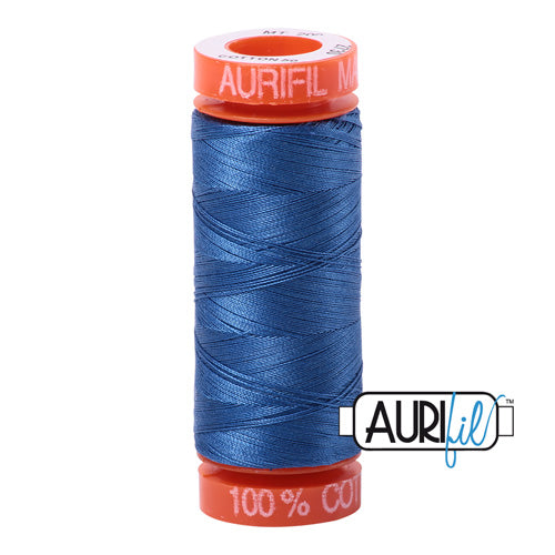 Aurifil Mako 50wt Cotton 200 m (220 yd.) spool - 2730 Delft Blue