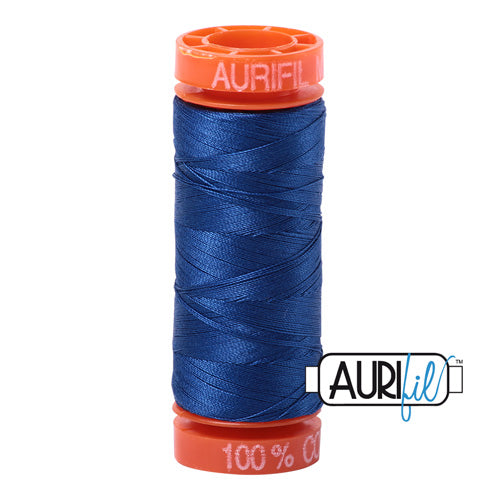 Aurifil Mako 50wt Cotton 200 m (220 yd.) spool - 2740 Dark Cobalt