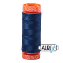 Aurifil Mako 50wt Cotton 200 m (220 yd.) spool - 2783 Medium Delft Blue
