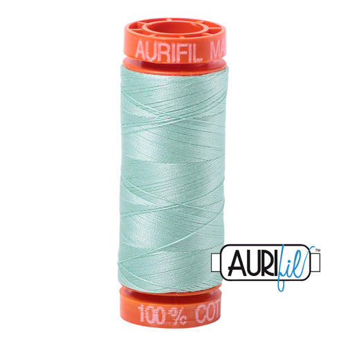 Aurifil Mako 50wt Cotton 200 m (220 yd.) spool - 2830 Mint