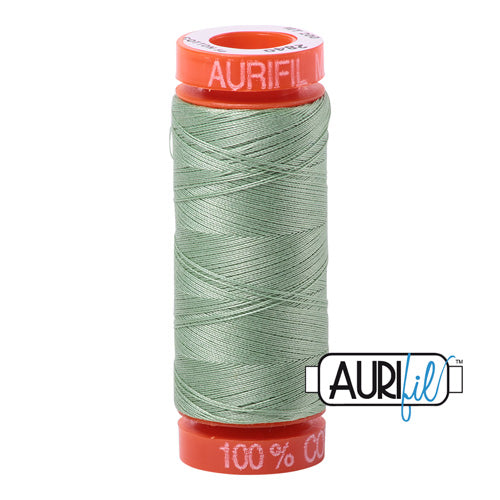 Aurifil Mako 50wt Cotton 200 m (220 yd.) spool - 2840 Loden Green