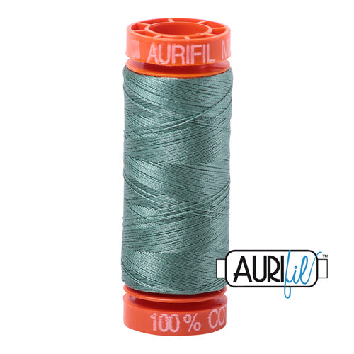 Aurifil Mako 50wt Cotton 200 m (220 yd.) spool - 2850 Medium Juniper