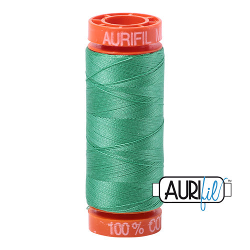 Aurifil Mako 50wt Cotton 200 m (220 yd.) spool - 2860 Light Emerald