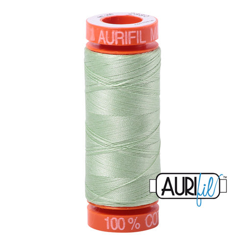 Aurifil Mako 50wt Cotton 200 m (220 yd.) spool - 2880 Pale Green
