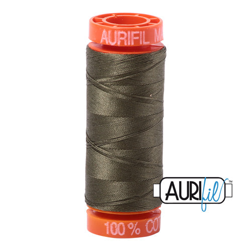 Aurifil Mako 50wt Cotton 200 m (220 yd.) spool - 2905 Army Green