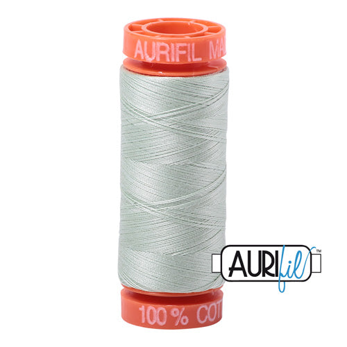 Aurifil Mako 50wt Cotton 200 m (220 yd.) spool - 2912 Platinum