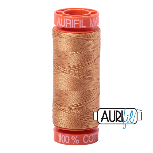 Aurifil Mako 50wt Cotton 200 m (220 yd.) spool - 2930 Golden Toast