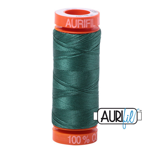 Aurifil Mako 50wt Cotton 200 m (220 yd.) spool - 4129 Turf Green