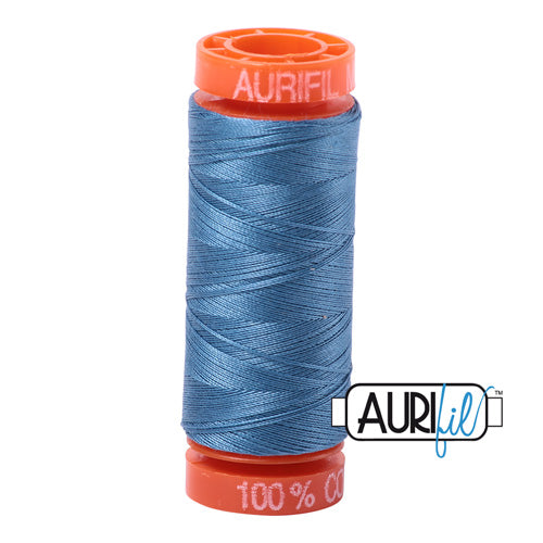 Aurifil Mako 50wt Cotton 200 m (220 yd.) spool - 4140 Wedgewood