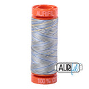 Aurifil Mako 50wt Cotton 200 m (220 yd.) spool - 4649 Lemon Blueberry