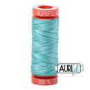 Aurifil Mako 50wt Cotton 200 m (220 yd.) spool - 4654 Turquoise Foam