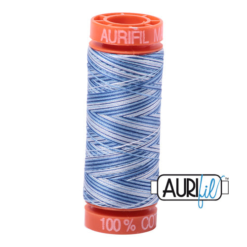 Aurifil Mako 50wt Cotton 200 m (220 yd.) spool - 4655 Storm at Sea