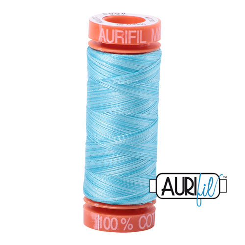 Aurifil Mako 50wt Cotton 200 m (220 yd.) spool - 4663 Baby Blue Eyes