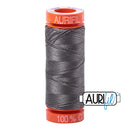 Aurifil Mako 50wt Cotton 200 m (220 yd.) spool - 5004 Grey Smoke
