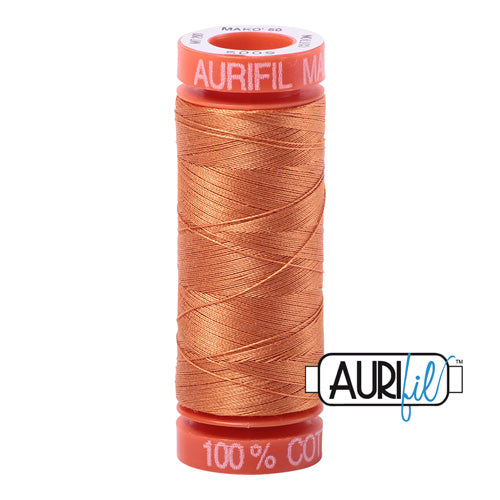 Aurifil Mako 50wt Cotton 200 m (220 yd.) spool - 5009 Medium Orange