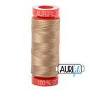 Aurifil Mako 50wt Cotton 200 m (220 yd.) spool - 5010 Blonde Beige