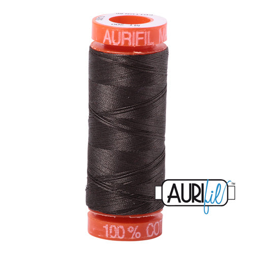 Aurifil Mako 50wt Cotton 200 m (220 yd.) spool - 5013 Asphalt