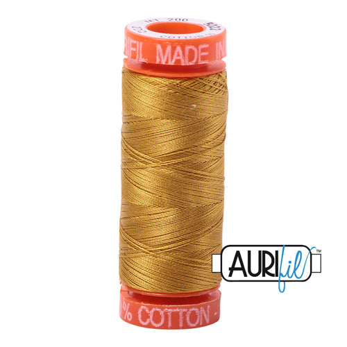 Aurifil Mako 50wt Cotton 200 m (220 yd.) spool - 5022 Mustard
