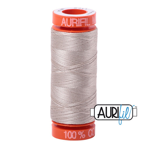 Aurifil Mako 50wt Cotton 200 m (220 yd.) spool - 6711 Pewter