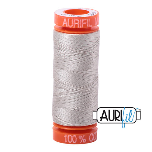 Aurifil Mako 50wt Cotton 200 m (220 yd.) spool - 6725 Moondust