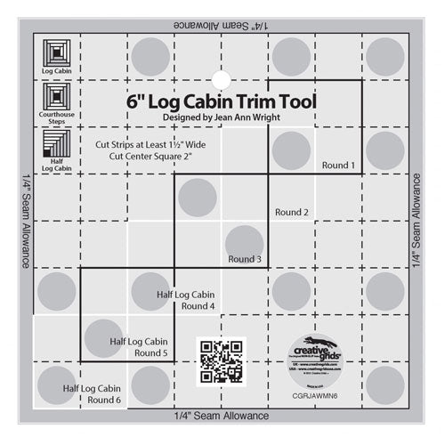 Creative Grids 6 Inch Log Cabin Trim Tool