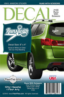 Vinyl Window Decal - Runs with Scissors