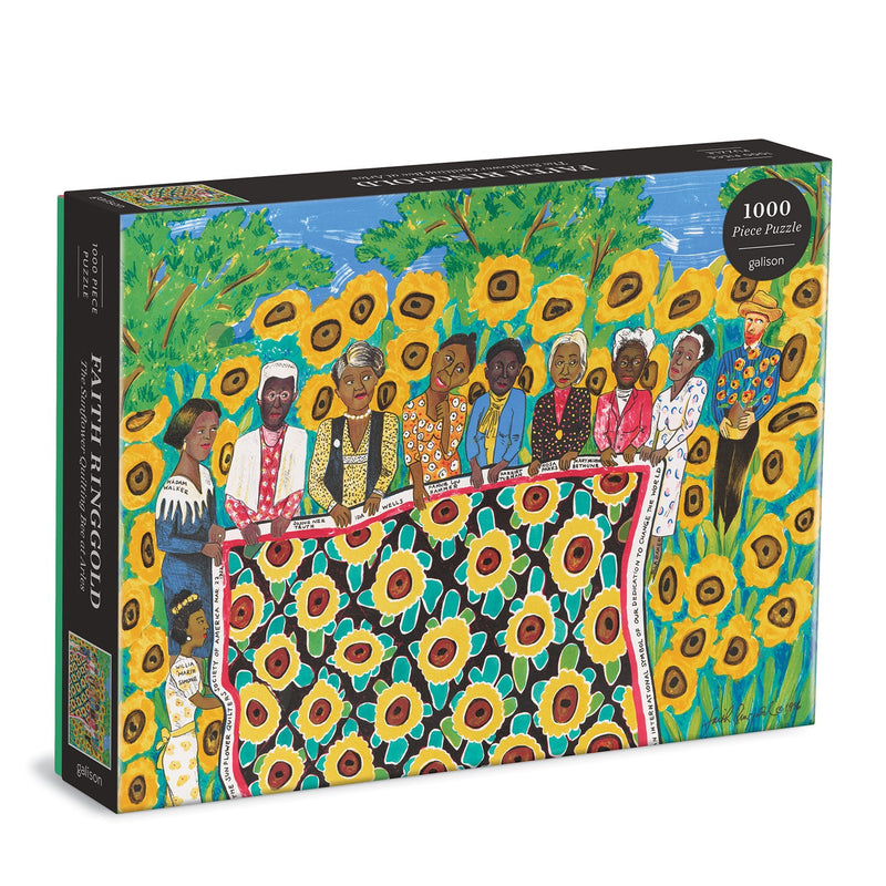 Faith Ringgold Sunflower Quilting Bee at Arles 1000 Piece Jigsaw Puzzle