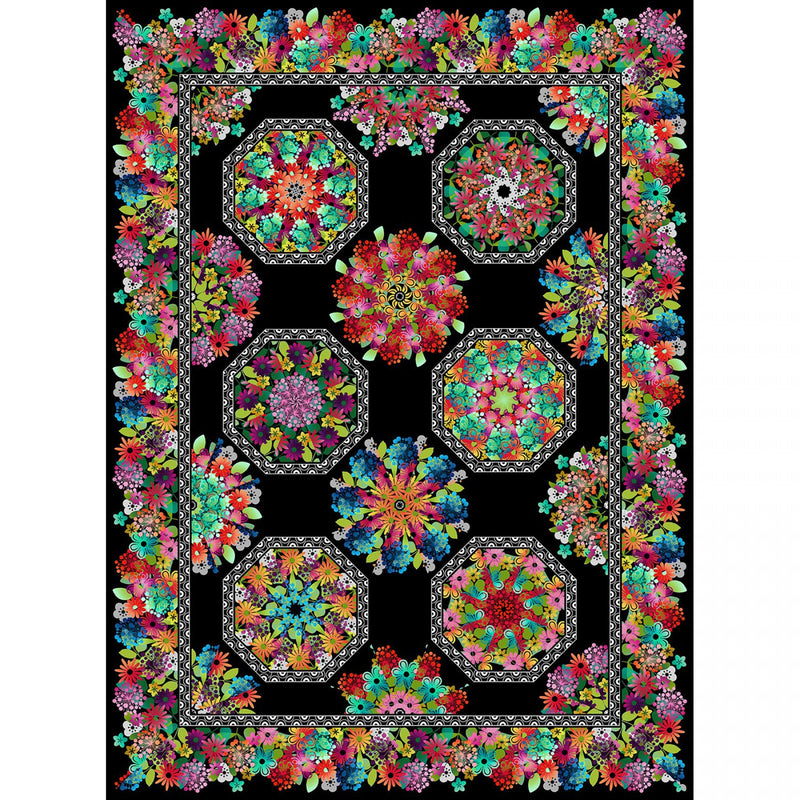 Groovy Garden Kaleidoscope Quilt