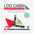 Log Cabin Foundation Paper Pad - 12&quot; Blocks