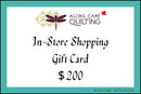 In-Store Shopping Physical Gift Card - Please read description for full terms and conditions.