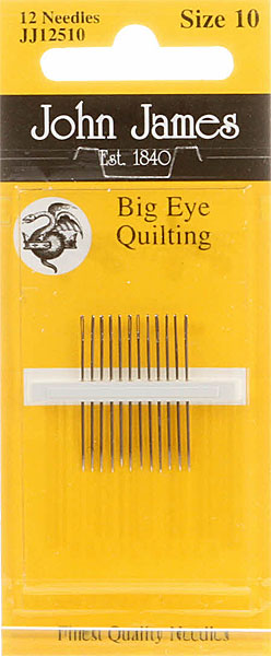 John James Big Eye Between/Quilting Needles - Size 10