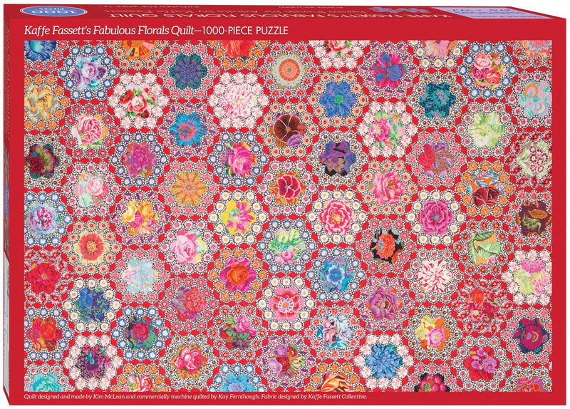 Kaffe Fassett's Fabulous Florals Quilt 1000 Piece Jigsaw Puzzle