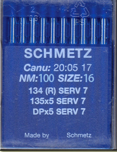Schmetz Serv 7 Longarm Machine Needles - Size 100/16