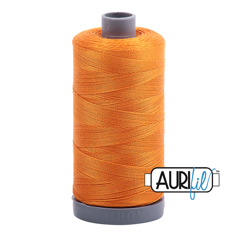 Aurifil Mako 28wt Cotton 750 m (820 yd.) spool - 1133 Bright Orange