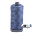 Aurifil Mako 28wt Cotton 750 m (820 yd.) spool - 1248 Dark Grey Blue