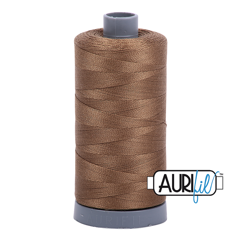 Aurifil Mako 28wt Cotton 750 m (820 yd.) spool - 1318 Dark Sandstone