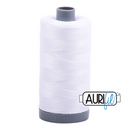 Aurifil Mako 28wt Cotton 750 m (820 yd.) spool - 2024 White