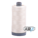 Aurifil Mako 28wt Cotton 750 m (820 yd.) spool - 2026 Chalk