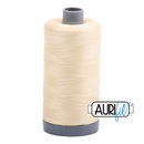 Aurifil Mako 28wt Cotton 750 m (820 yd.) spool - 2110 Light Lemon