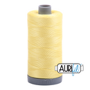 Aurifil Mako 28wt Cotton 750 m (820 yd.) spool - 2115 Lemon