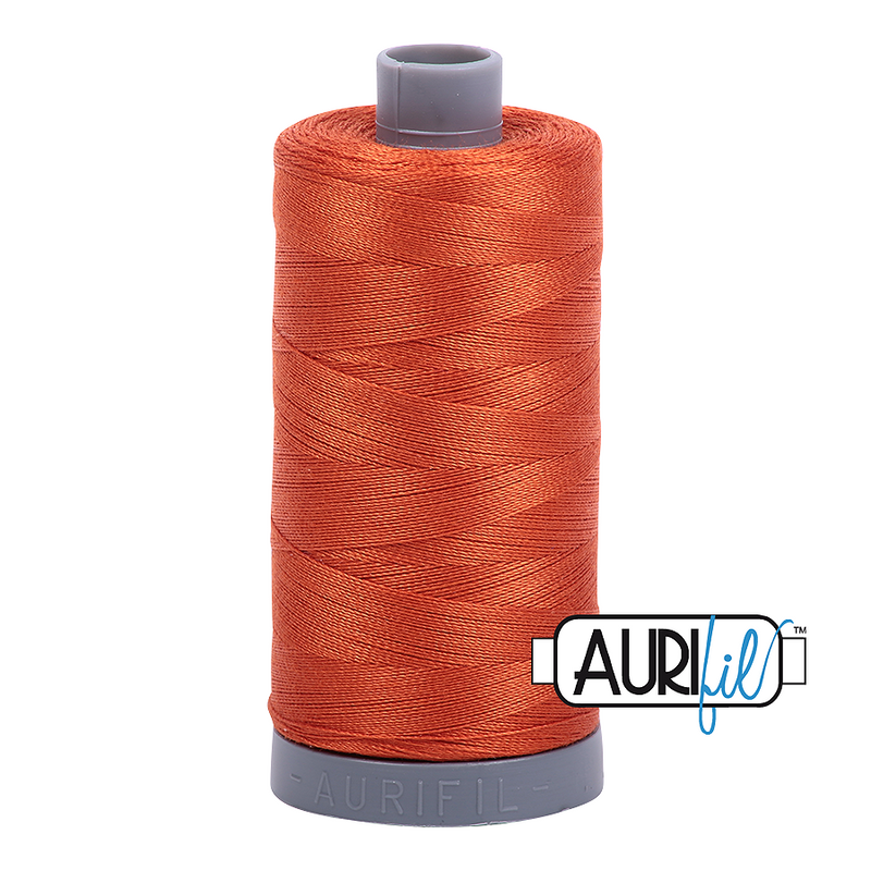 Aurifil Mako 28wt Cotton 750 m (820 yd.) spool - 2240 Rusty Orange