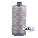 Aurifil Mako 28wt Cotton 750 m (820 yd.) spool - 2620 Stainless Steel